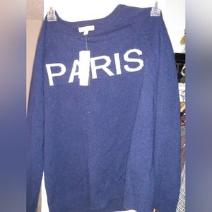L Cashmere Paris sweater